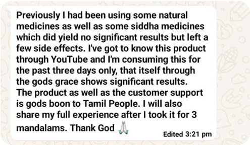 Customer WhatsApp conversation screenshot 2