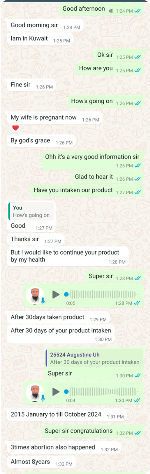 Customer WhatsApp conversation screenshot 8